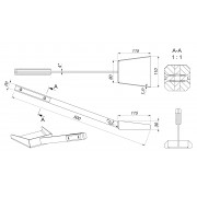 Лопатка для каміна SAVEN Shovel L (50cm) black