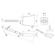 Лопатка для каміна SAVEN Shovel S (30cm) white