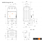 Каминная топка SAVEN Energy 60х50 (14,5 kW) ECO