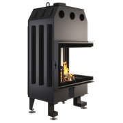 Каминная угловая топка SAVEN Energy 65×50×47R (14,5 kW) ECO