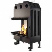 Каминная угловая топка SAVEN Energy 75х50х47L (15,1 kW) ECO