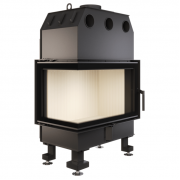 Каминная угловая топка SAVEN Energy 75х50х47L (15,1 kW) ECO
