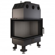 Каминная угловая топка SAVEN Energy 75х50х47L Black (15,1 kW) ECO