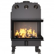 Каминная угловая топка SAVEN Energy 75×50×47R Black (15,1 kW) ECO