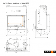 Каминная топка SAVEN Energy Up 80х50 (17,0 kW) ECO