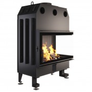 Каминная угловая топка SAVEN Energy 85×50×47R Black (17,0 kW) ECO