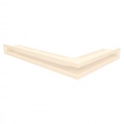 Вентиляционная решетка для камина угловая левая SAVEN Loft Angle 60х400х600 кремовая