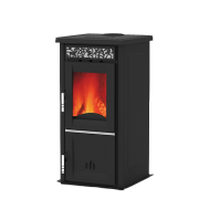 Стальная печь Alfa-Plam AMELIA с варочной поверхностью