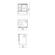Сталева піч з варильною поверхнею Alfa-Plam ALFA 70 DOMINANT