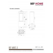 Стальная печь-камин BeF ARIES 3