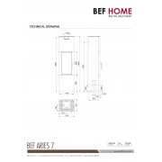 Стальная печь-камин BeF ARIES 7