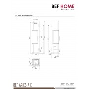 Стальная печь-камин BeF ARIES 7 E