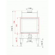 Каминная топка BeF DOUBLE 6 FEEL туннель