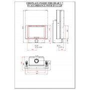 ВОЗДУШНАЯ КАМИННАЯ ТОПКА BEF FIRE BEAR V 7 С ГИЛЬОТИНОЙ