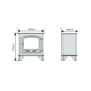 Чавунна піч-камін Bonfire BF033 7,5 кВт