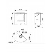 Чавунна піч Bronpi BREMEN