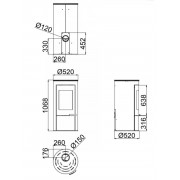 Сталева піч Bronpi DOVER NE