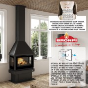 Трехсторонний камин Bronpi LISBOA 3C VISION
