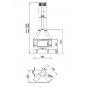 Камин Bronpi LORCA R