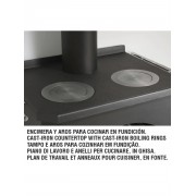 Сталева піч з духовкою та варильною поверхнею Bronpi MONZA