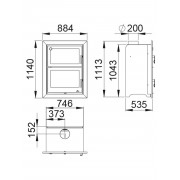 Касетна каминна топка с духовкою Bronpi MURANO-E