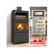 Сталева піч із духовкою Bronpi MURANO-L