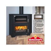 Сталева піч із духовкою Bronpi MURANO-R