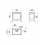 Чавунна піч Bronpi PRESTON 14