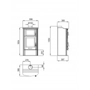 Сталева піч із духовкою Bronpi TUDELA