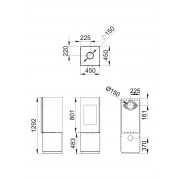 Сталева піч Bronpi BOMBAY F