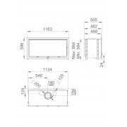 Касетная каминная топка Bronpi CAIRO 110