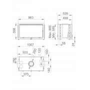 Касетная каминная топка Bronpi CAIRO 90-D тоннель