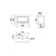 Касетная каминная топка Bronpi FLORIDA P