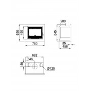 Касетная каминная топка Bronpi FLORIDA VISION