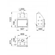 Каминная топка с водяным контуром Bronpi HYDROBRONPI 80 E VISION