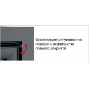 Кутова касетна камінна  топка Bronpi PARIS-70-EI VISION ліва