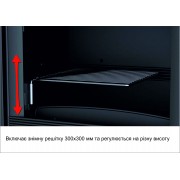 Кутова касетна камінна  топка Bronpi PARIS-70-EI VISION ліва