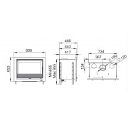 Касетная каминная топка Bronpi PARIS 70