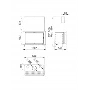 Касетная каминная топка Bronpi PARIS 90 VG гильйотина