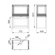 Сталева піч Bronpi VERSALLES