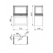 Сталева піч Bronpi VERSALLES VISION