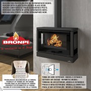 Сталева піч Bronpi VERSALLES C VISION