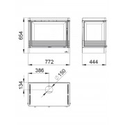 Сталева піч Bronpi VERSALLES C VISION