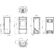 Сталева піч Defro Home CERES Чорний