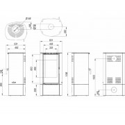 Сталева піч Defro Home DEA Чорний