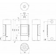 Сталева піч Defro Home ORION