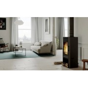 Стальная печь Defro Home SOLUM LOG Черный