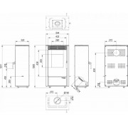 Сталева піч Defro Home VIVA Чорний