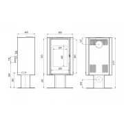 Стальная печь Defro Home SOLUM TOP Черный