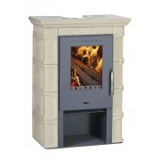 Кафельная печь Flama MELITA II EKO Keramik White coffee